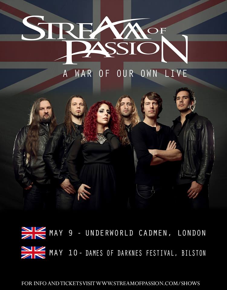 La suite de la tournée de Stream of Passion