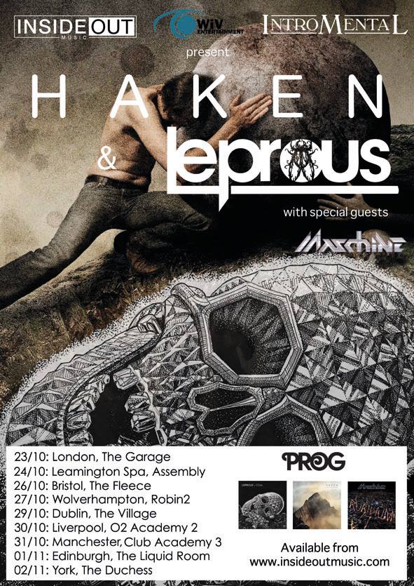 Haken et Leprous sur la même scène