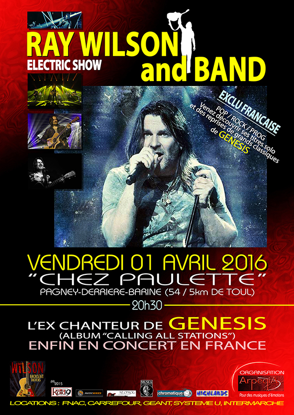 Votre seule chance de voire Ray Wilson
